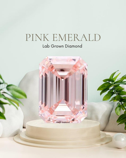 1 To 6 Ct Emerald Pink Colour IGI Certified Lab Grown Diamond Earrings, Rings & Gifts for Her