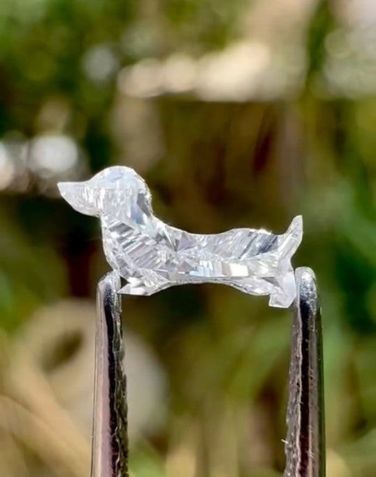 Lab Grown Dachshund Shape Diamond | Fancy Animal Cut CVD Diamond | Pooja Diamond