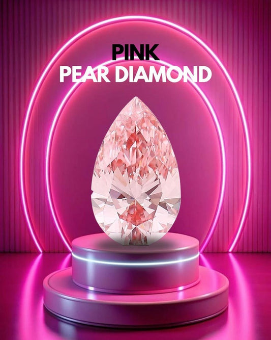 1 To 5 Carat Pear Cut Pink Lab Grown Diamond: IGI Certified VVS/VS Loose Stone