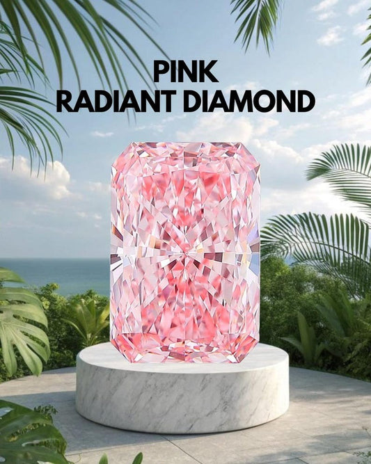 1 To 5 Ct Radiant Cut Pink Colour IGI Certified Lab Grown Diamond Vvs/Vs Loose Diamond Ring