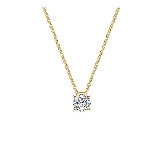 1 To 3 CT Floating Solitaire Round Cut Lab Grown Diamond Pendant in 10K/14K/18K Gold | Pooja Diamond | IGI Certified Lab Diamond