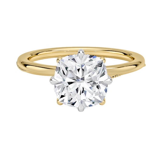1 TO 5 CT Classic Cushion Cut Lab Grown Diamond Ring – Ethical Luxury in 10K/14K/18K Gold |IGI Certified Lab Diamond