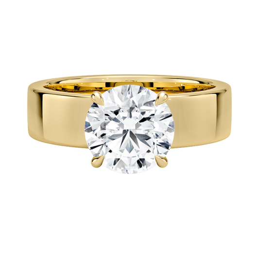 1 TO 5 CT Round Cut Lab Grown Alden Diamond Solitaire Ring in 10K/14K/18K Gold |Pooja Daimond |IGI Certified Lab Diamond