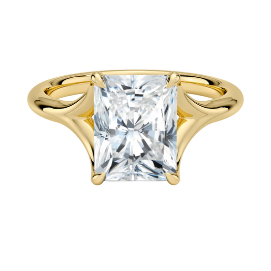 1 TO 5 CT Classic Lab Grown Radiant Cut Diamond Reverie Solitaire Ring in 10K/14K/18K Gold | Pooja Diamond | IGI Certified Lab Diamond