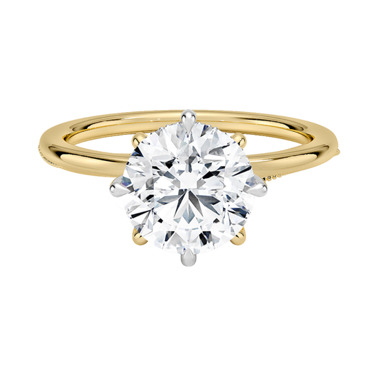 1 TO 5 CT Classic Round Cut Lab Grown Diamond Ring – Ethical Luxury in 10K/14K/18K Gold |IGI Certified Lab Diamond