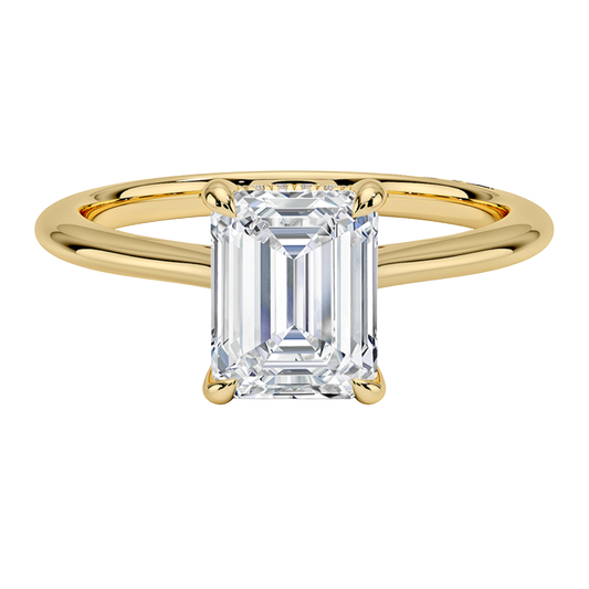 1 To 5 Ct Tacori Founder’s Petite Emerald Cut Lab Grown Diamond Ring | Pooja Diamond | IGI Certified Lab Diamond