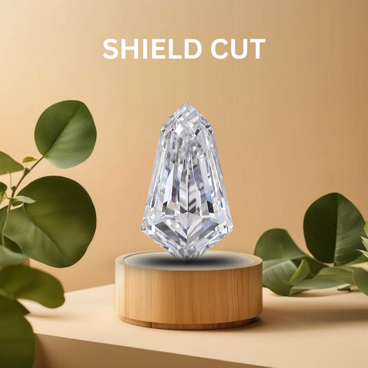 Shield Cut Lab Grown Diamond | Unique Geometric CVD Diamond – Pooja Diamond