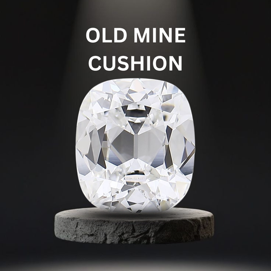Old Mine Cushion Cut Lab Grown Diamond | Vintage Cushion CVD Diamond – Pooja Diamond