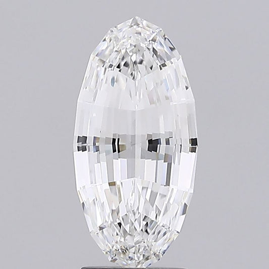 Moval Step Cut Lab Grown Diamond | Fancy Moval Step Cut CVD Diamond – Pooja Diamond