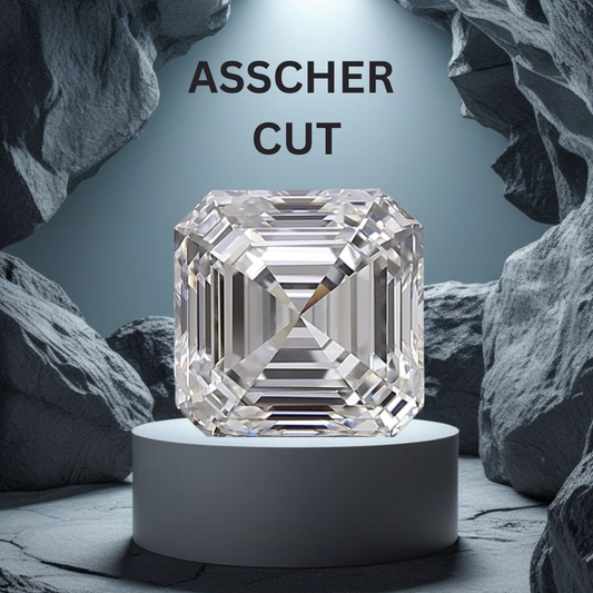 1 TO 5 Ct Asscher Cut Lab Grown Diamond | Vintage Square Step-Cut CVD Diamond – Pooja Diamond