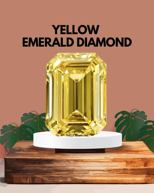 Emerald Cut Lab Grown Yellow Diamond: VVS/VS IGI Certified Loose Stone