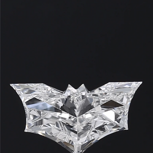 Lab Grown Batman Shape Diamond | Unique Fancy Cut CVD Diamond | Pooja Diamond