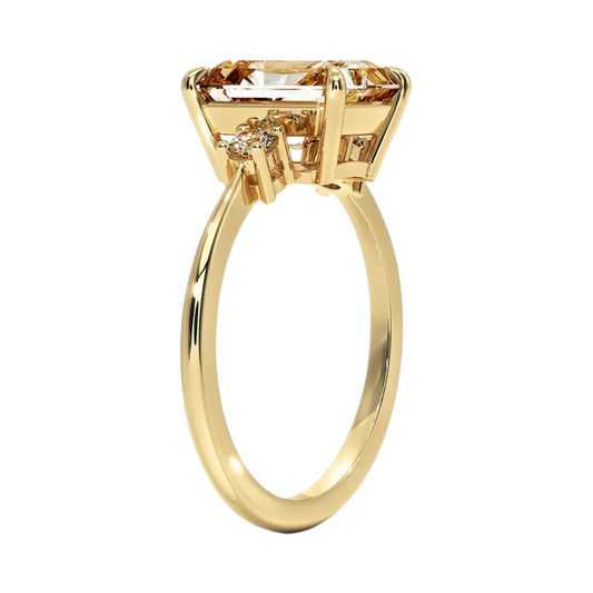 1 TO 5 CT Petite Selene Radiant Cut Three Stone Lab-Grown Diamond Ring in 10K/14K/18K Gold | Pooja Diamond | IGI Certified Lab Diamond