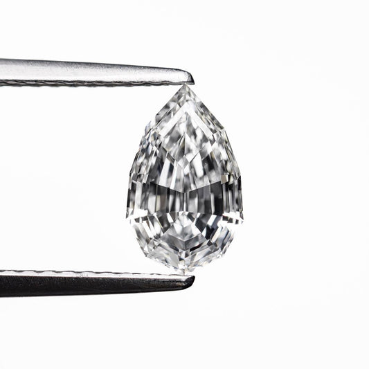 Pear Step Cut Lab Grown Diamond | Elegant Pear Shape CVD Step Cut Diamond – Pooja Diamond