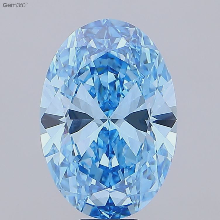 Oval Cut Blue Colour Lab Grown Diamond : Igi Certified Vvs/Vs Cvd Loose Diamond and make jewelry