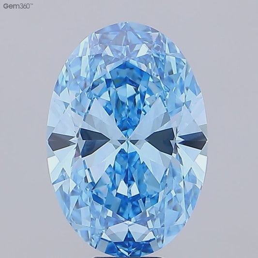 1 To 5 CT Blue Oval Shape Lab Grown Diamond | Fancy Blue Oval Cut CVD Diamond – Pooja Diamond