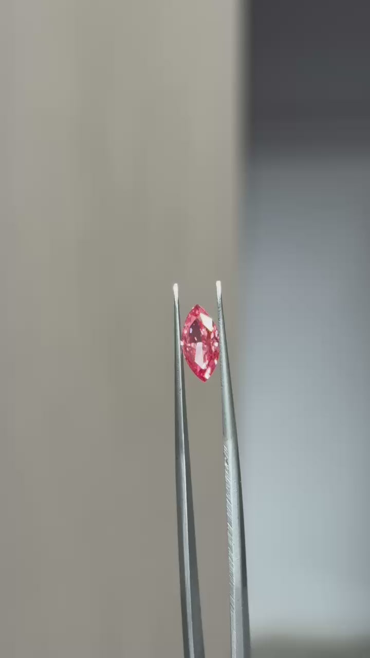Marquise Cut Pink Colour Lab Grown Diamond : IGI Certified Cvd Loose Diamond 1 To 5 CT
