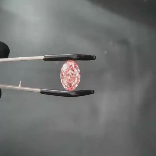 1 To 5 CT Pink Oval Shape Lab Grown Diamond | Fancy Pink Oval Cut CVD Diamond – Pooja Diamond