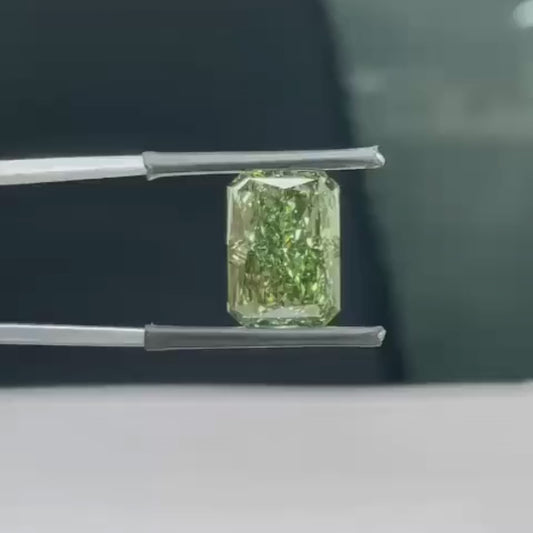 1 To 5 Ct Radiant Cut Green Radiant Shape Lab Grown Diamond | Fancy Green CVD Diamond – Pooja Diamond