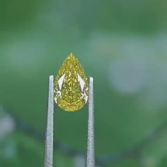 1 To 5 CaratGreen Pear Shape Lab Grown Diamond | Fancy Green Pear Cut CVD Diamond – Pooja Diamond