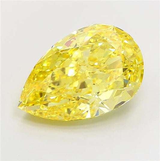 1 To 5 Carat Yellow Pear Shape Lab Grown Diamond | Fancy Yellow Pear Cut CVD Diamond – Pooja Diamond
