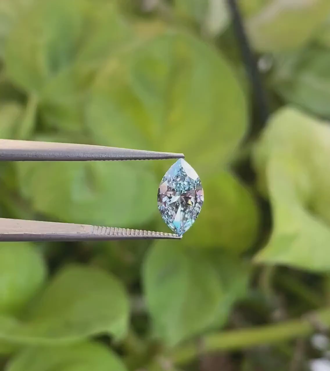 Marquise Cut 1 To 5 CT Blue Colour Lab Grown Diamond : IGI Certified Cvd Loose Diamond Ring