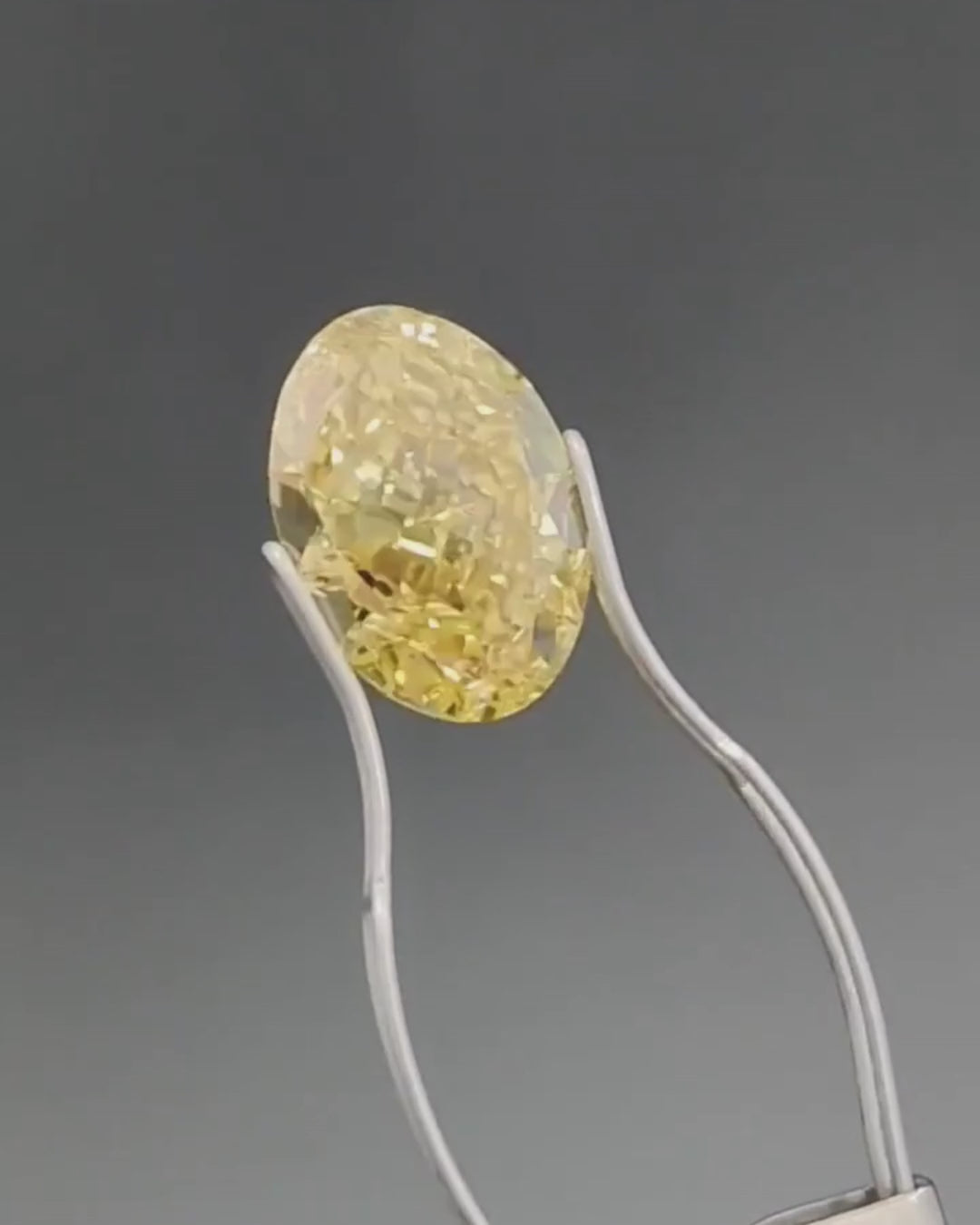 Oval Cut Yellow Lab Grown Diamond : Vvs/Vs IGI Certified Cvd Loose Diamond For Jewelry