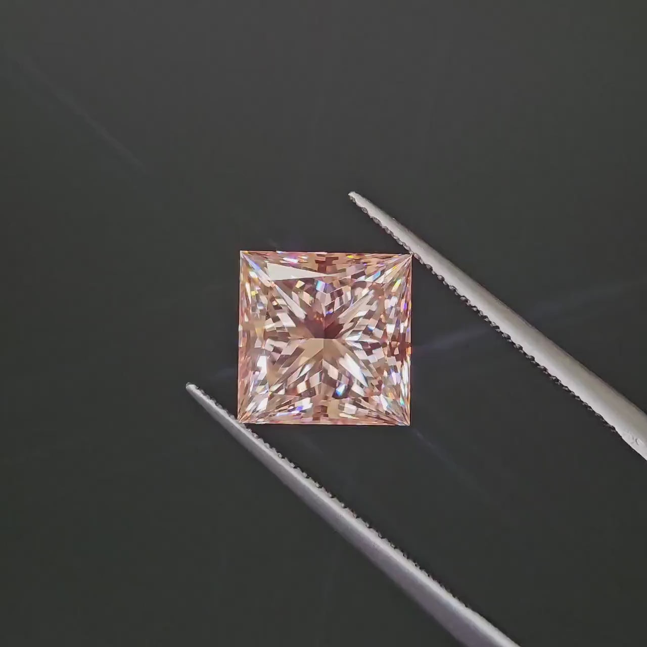 1 To 5 CT Pink Princess Shape Lab Grown Diamond | Fancy Pink CVD Princess Cut Diamond – Pooja Diamond