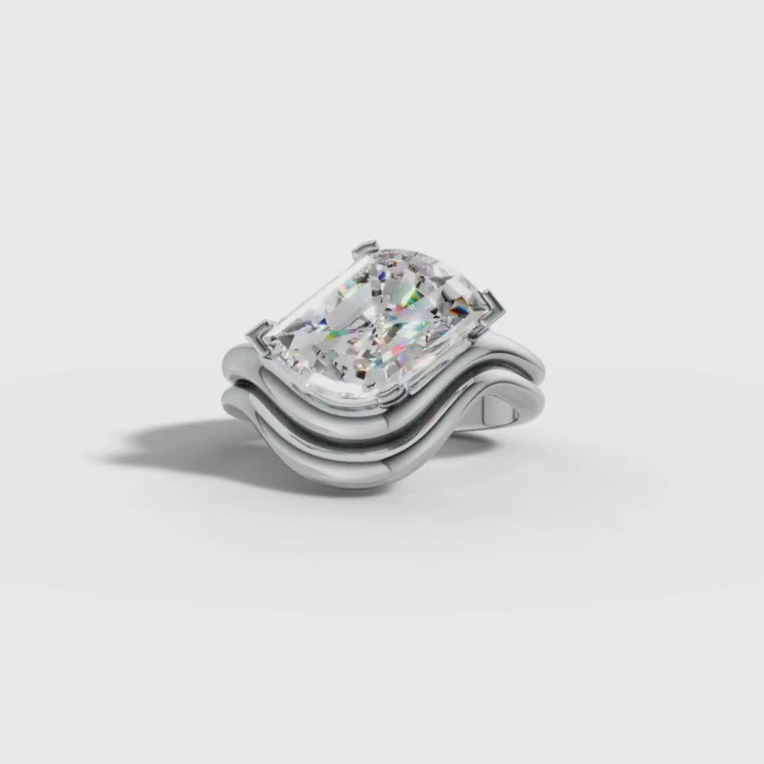 2 To 5 CT Leaf Inspired Lab Grown Diamond Ring in Gold | Modern Statement Diamond Ring – Pooja Diamond