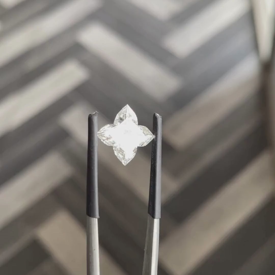 1 TO 4 CT Flower Lily Cut Lab Grown Diamond | Artistic Fancy Shape CVD Diamond – Pooja Diamond