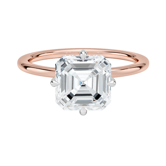 1 TO 5 CT Classic Asscher Cut Lab Grown Diamond Ring – Ethical Luxury in 10K/14K/18K Gold |IGI Certified Lab Diamond