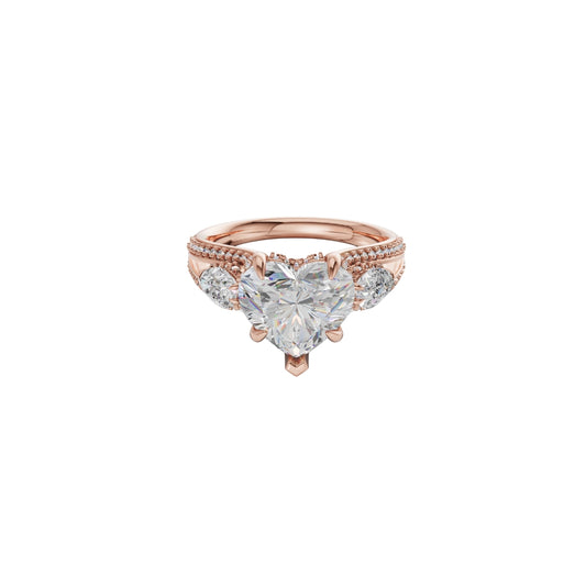 Heart Shape Lab Grown Diamond Engagement Ring