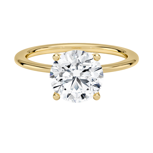 1 TO 5 CT Lab Grown Round Cut Diamond Solitaire Ring in 10K/14K/18K Gold | Pooja Diamonds| IGI Certified Lab Diamond
