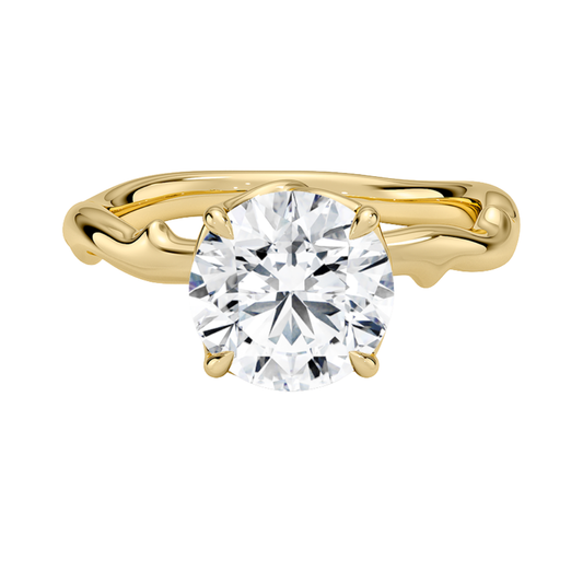 1 To 5 Ct Lab Grown Round Cut Diamond Rose Thorn Solitaire Ring in 10K/14K/18K Gold | Pooja Diamond | IGI Certified Lab Diamond