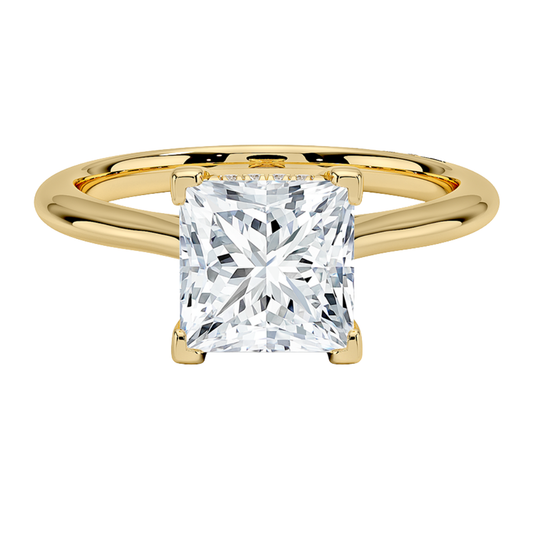 1 To 5 Ct Tacori Founder’s Petite Princess Cut Lab Grown Diamond Ring | Pooja Diamond | IGI Certified Lab Diamond