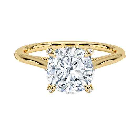 1 TO 5 CT Vintage Style Cushion Cut Lab Grown Diamond Ring in 10K/14K/18K Gold| IGI Certified Lab Diamond