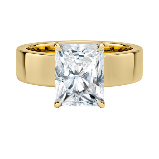 1 TO 5 CT Radiant Cut Lab Grown Alden Diamond Solitaire Ring in 10K/14K/18K Gold |Pooja Daimond |IGI Certified Lab Diamond