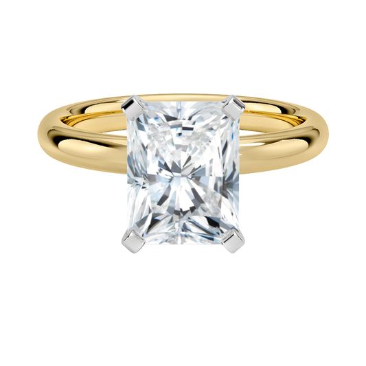 1 TO 5 CT Lab Grown Radiant Shape Diamond Solitaire Ring in 10K/14K/18K Gold | Classic Love Engagement Ring – Pooja Diamond | IGI Certified Lab Diamond