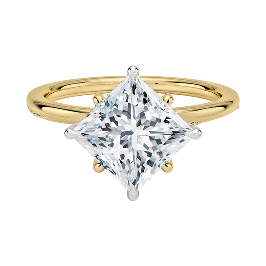 1 TO 5 CT Classic Princess Cut Lab Grown Diamond Ring – Ethical Luxury in 10K/14K/18K Gold |IGI Certified Lab Diamond