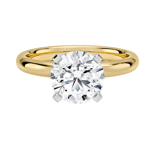 1 TO 5 CT Lab Grown Round Shape Diamond Solitaire Ring in 10K/14K/18K Gold | Classic Love Engagement Ring – Pooja Diamond | IGI Certified Lab Diamond