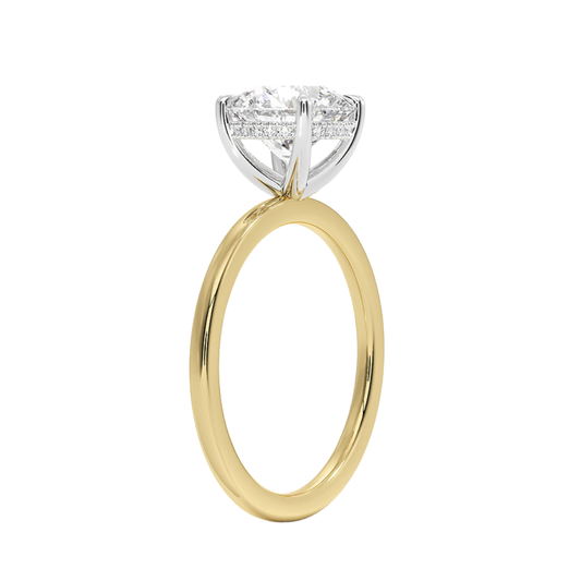 1 TO 5 CT Lab Grown Round Cut Diamond Hidden Halo Ring in 10K/14K/18K Gold | Pooja Diamonds|IGI Certified Lab Diamond