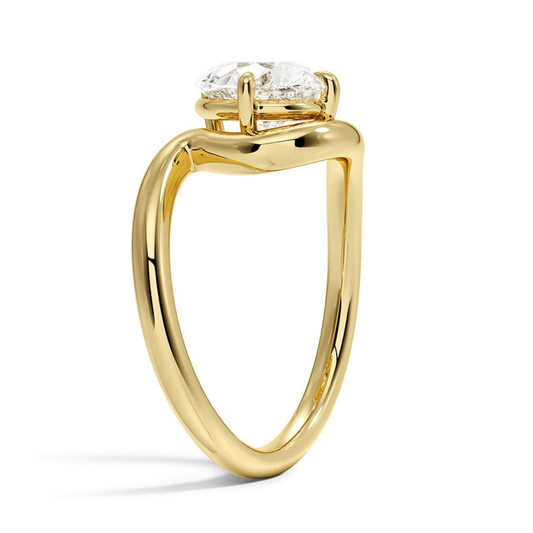 1 TO 5 CT Lab Grown Radiant Cut Diamond Aire Solitaire Ring in 10K/14K/18K Gold | Pooja Diamonds|IGI Certified Lab Diamond