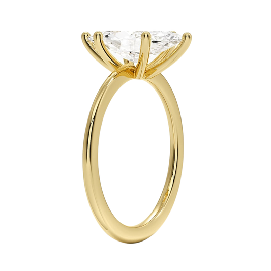 1 TO 5 CT Lab Grown Marquise Cut Diamond Solitaire Ring in 10K/14K/18K Gold | Pooja Diamonds| IGI Certified Lab Diamond
