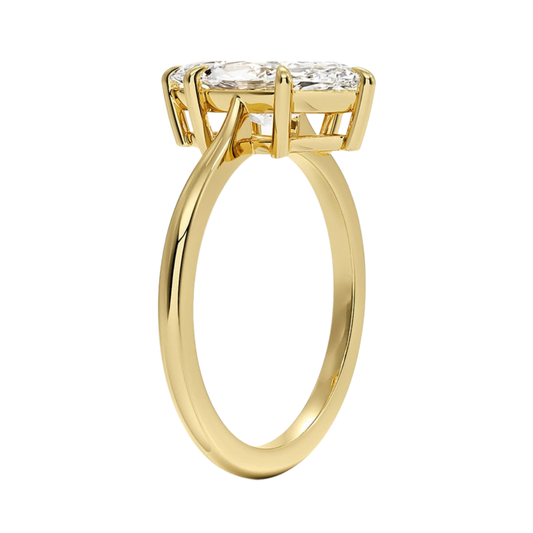 1 TO 5 CT Classic Marquise Cut Lab Grown Diamond Elle Solitaire Ring in 10K/14K/18K Gold | Pooja Diamond | IGI Certified Lab Diamond