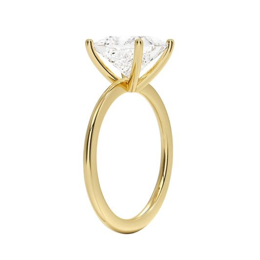 1 TO 5 CT Lab Grown Princess  Cut Diamond Solitaire Ring in 10K/14K/18K Gold | Pooja Diamonds| IGI Certified Lab Diamond