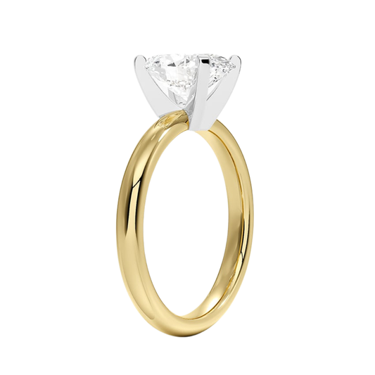 1 TO 5 CT Lab Grown Oval Shape Diamond Solitaire Ring in 10K/14K/18K Gold | Classic Love Engagement Ring – Pooja Diamond | IGI Certified Lab Diamond