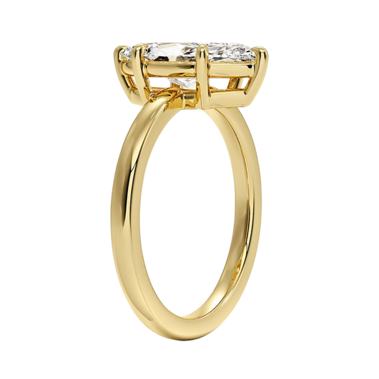1 TO 5 CT Lab Grown Marquise Cut Diamond Solitaire Ring in 10K/14K/18K Gold | Classic Basket Setting – Pooja Diamond | IGI Certified Lab Diamond