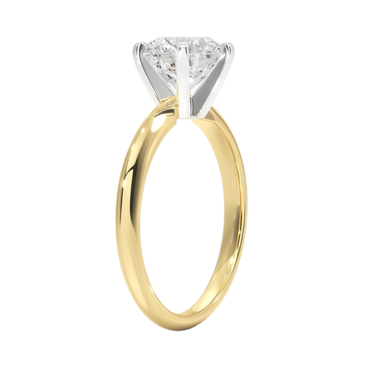 1 TO 5 CT Lab Grown Round Shape Diamond Solitaire Ring in 10K/14K/18K Gold | Romantic Engagement Ring – Pooja Diamond | IGI Certified Lab Diamond