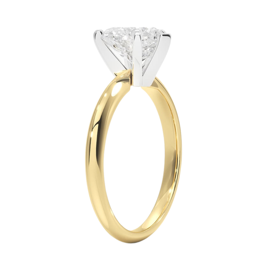 1 TO 5 CT Lab Grown Heart Shape Diamond Solitaire Ring in 10K/14K/18K Gold | Romantic Engagement Ring – Pooja Diamond | IGI Certified Lab Diamond