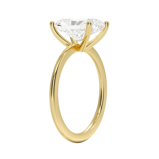 1 TO 5 CT Lab Grown Radiant Cut Diamond Solitaire Ring in 10K/14K/18K Gold | Pooja Diamonds| IGI Certified Lab Diamond